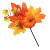 Fake Maple Leaf Long Lasting Easy To Maintain Artificial Pumpkins Maple Leaf for Harvest Thanksgiving Halloween Parties