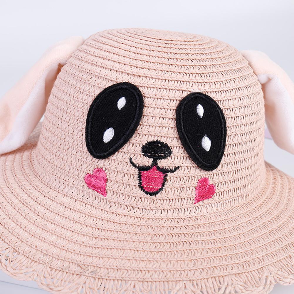 Cute Cartoon Dog Dance Ears Straw Hat
