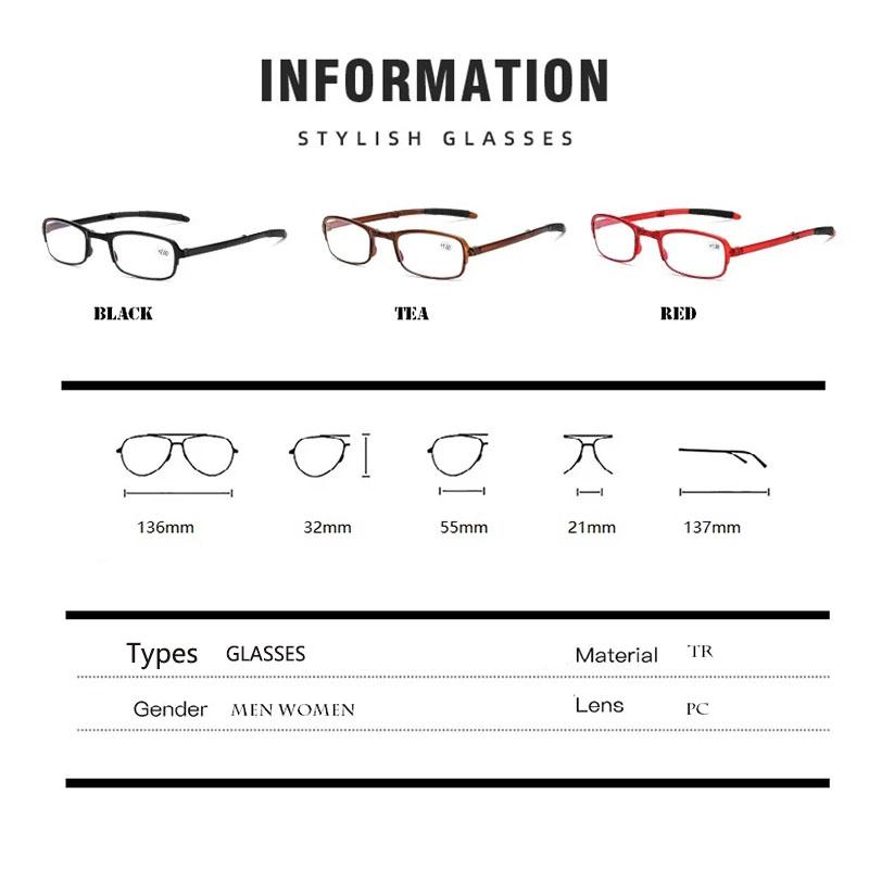 Горячая Распродажа Оправа TR с Коробкой Очки Очки Мужские +1.0 +1.5 +2.0 +2.5 +3.0 +3.5 +4.0 Новый Дизайн Портативные Женские Складные Очки Для Чтения