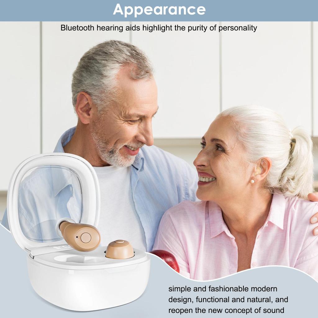 16 Channels Hearing Aid For Deafness Elderly Bluetooth Hearing Aids App Control Rechargeable Sound Amplifier with LED Display