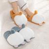 Cute Corgi Butt Plush Slippers - Thick, Warm & Non-slip Home Shoes
