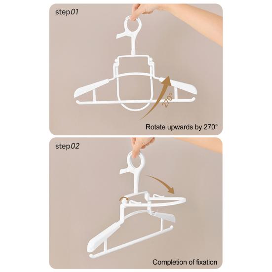 2 шт. Складная вешалка-худи, пластиковая сушилка для одежды, растягивающаяся, сверхпрочная, противоскользящая одежда