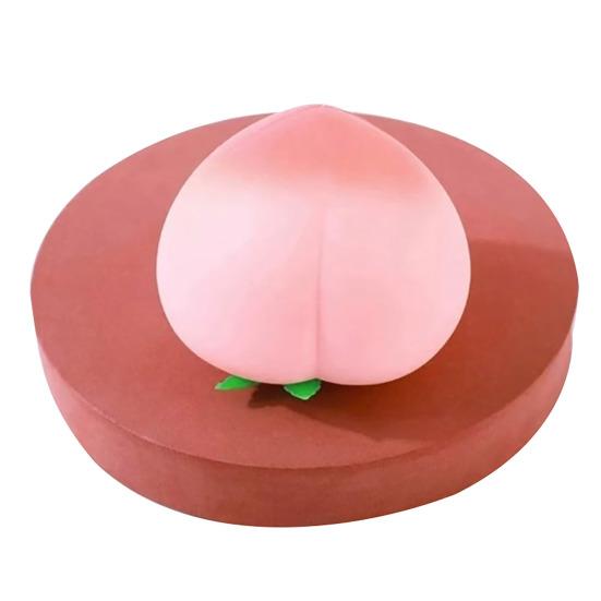 1/2Pcs Anxiety Relief Peach Squeeze Toy Realistic Peach Shaped Fidget Toy Anti-stress Decompression Simulation Fruit Sensory Slow Rising Stress