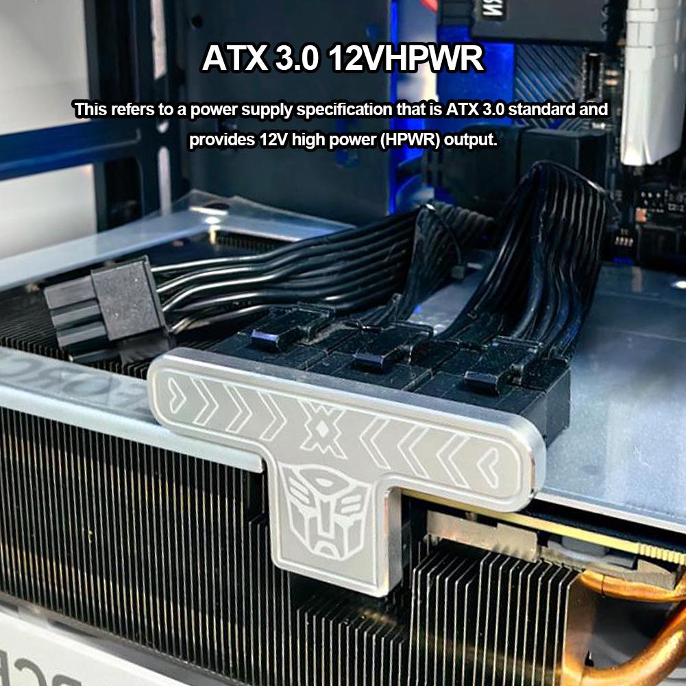 Видеокарта PCIe ATX3.0 12VHPWR 600W адаптер кабеля питания 12+4Pin Male To Female 3X8Pin To 40 Series Turn Connectors