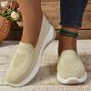Spring and Autumn Footwear Women's Shoes Plus Size Comfortable and Breathable Shoes with Round Heads and Light Soft Soles.