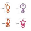 10 PCS/Lot Alloy Lobster Clasp Color of The Lacquer That Bake the Moon Heart Five-pointed Star Shape Diy Manual Connector Ring
