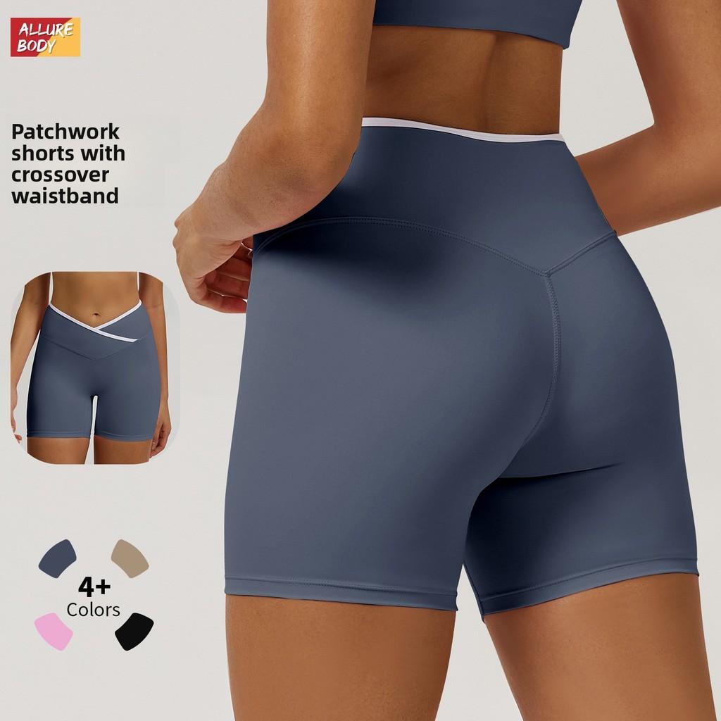 Women High Waist Yoga Shorts With Quick Dry Fabric For Fitness And Running