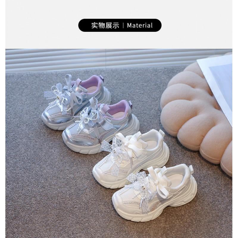 Kids Chunky Sneakers Girls Boys Breathable Mesh Upper Lightweight Casual Shoes Fall Outdoor Walking