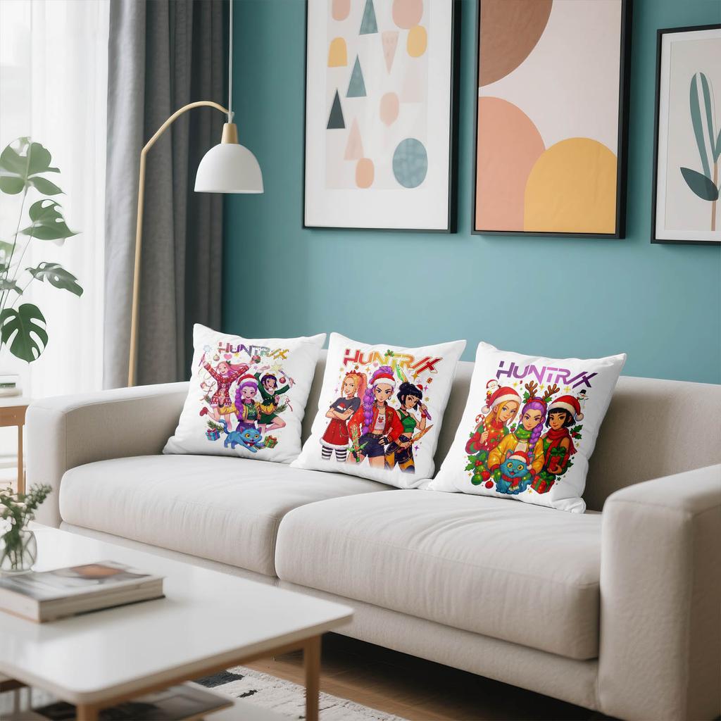 Printed Pillowcase Square Pillowcase Sofa Pillowcase No Core Comfortable Pillowcase