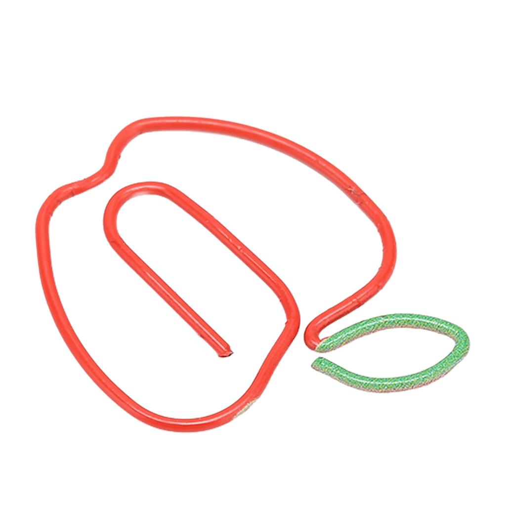 100 шт. милые скрепки для бумаги с антикоррозионным покрытием, предотвращающим скольжение, декоративные скрепки в форме фруктов для