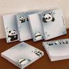 10 Pcs Smooth Writing Sticky Notes Square Memo Pad Cartoon Panda Notepads Student Children