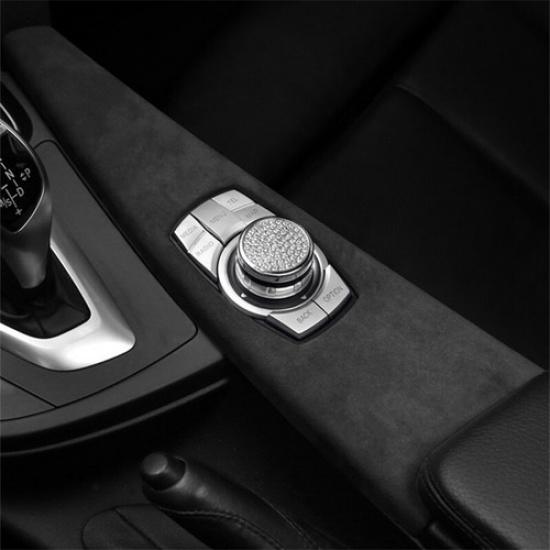 Suede Leather Multimedia Panel Cover Trim For BMW 3/4 Series F30 F32 F34 F36 GT
