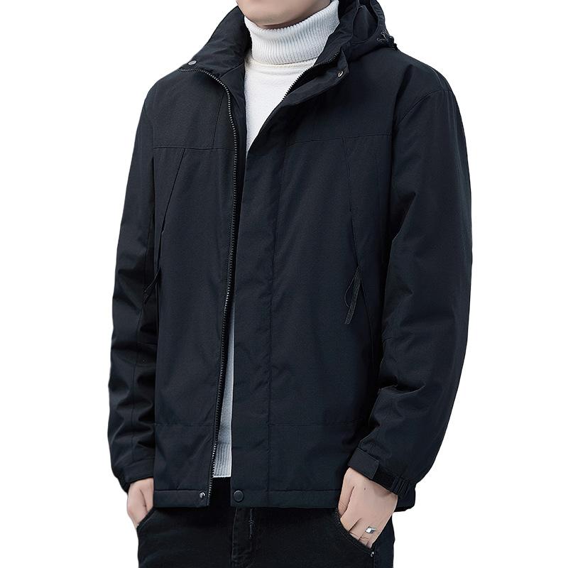 Зимняя графеновая теплая одежда с хлопковой подкладкой Мужская утепленная одежда с хлопковой подкладкой Уличные ветрозащитные куртки с хлопковой подкладкой Куртки с капюшоном