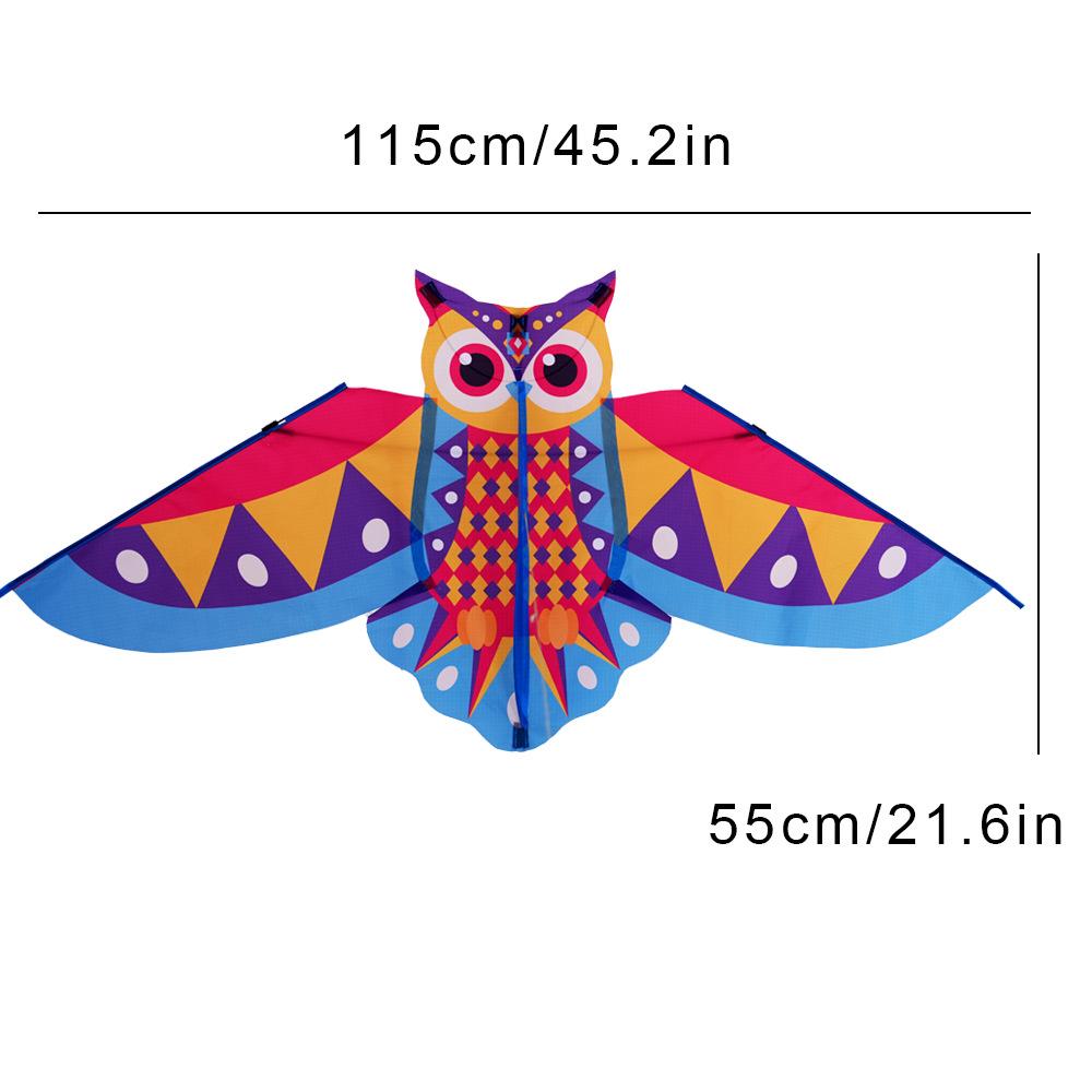 Long Tail Colored Owl Kite Easy To Fly Plastic Flying Toy New Children's Kite Outdoor Sports