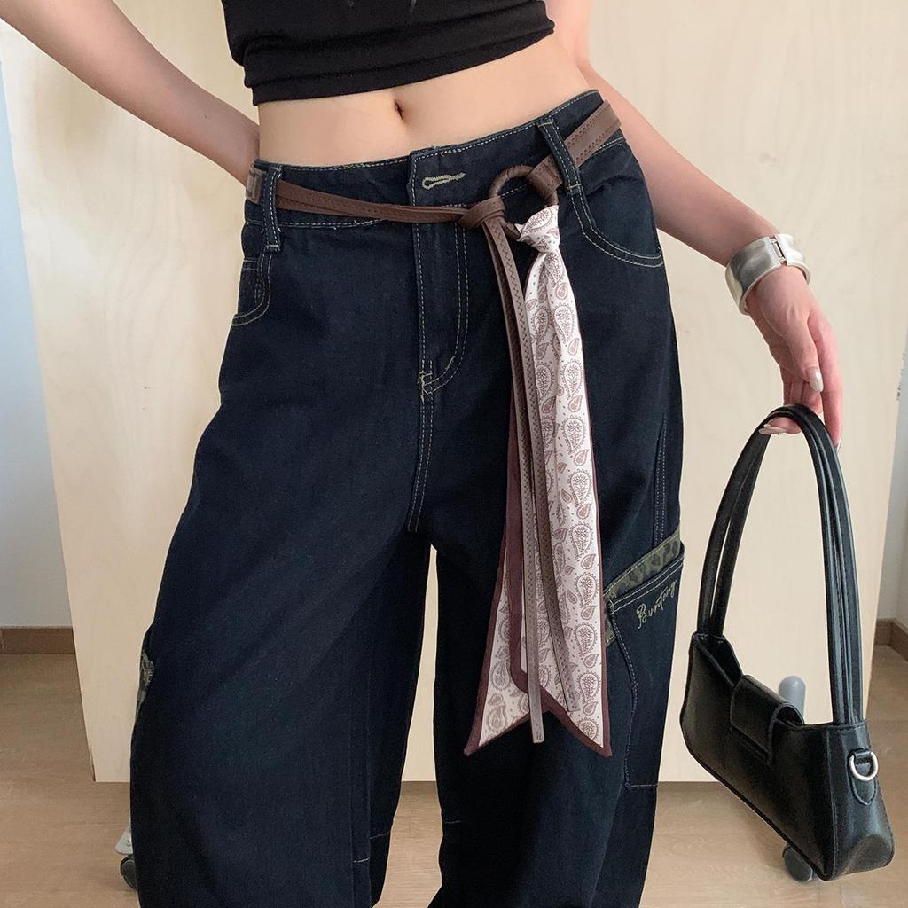 Красная поясная цепочка в стиле панк Y2K - Универсальный женский аксессуар в стиле хип-хоп