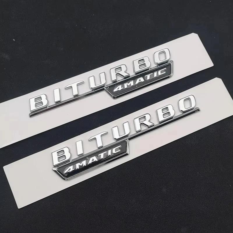 3D ABS Car Rear Trunk Badge GLE 43 BITURBO 4MATIC Letters Logo Emblem Sticker For Mercedes Benz GLE43 AMG W167 W166 Accessories FS9