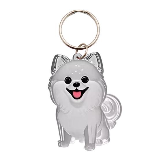 Keychain Pet Style Collect Pet Hair Transparent Pendant Keyring Bag Pendant Key
