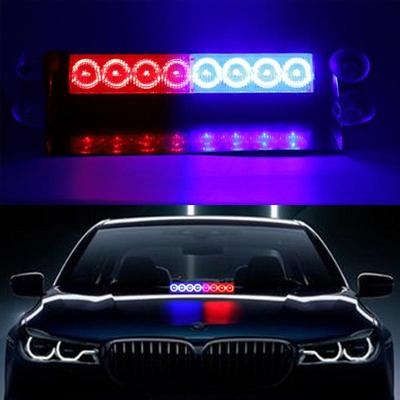 8 Светодиодных Автомобильных Полицейских Огней Стробоскоп Для 12V Аварийные Сигнальные Лампы Свет Авто Грузовик Мигающий Лобовое Стекло Мигающий Предупреждающий Свет