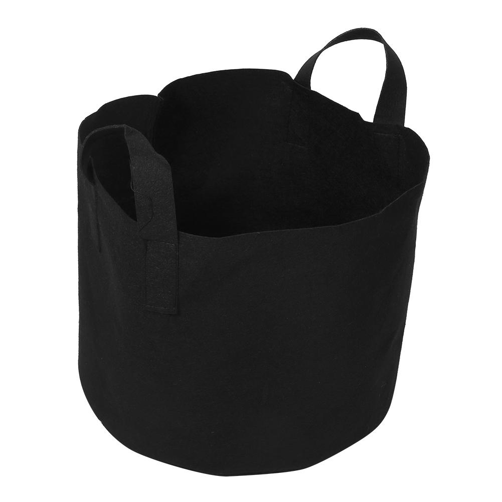 1 2 3 5 7 10 Gallon Black Plants Growing Bag Vegetable Flower Aeration Planting Pot Container