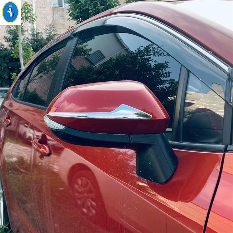ABS Door Rearview Mirror Anti-rub Guard Stripes Rear Bumper Decor Cover Trim For Toyota Yaris Car Chrome Accessories