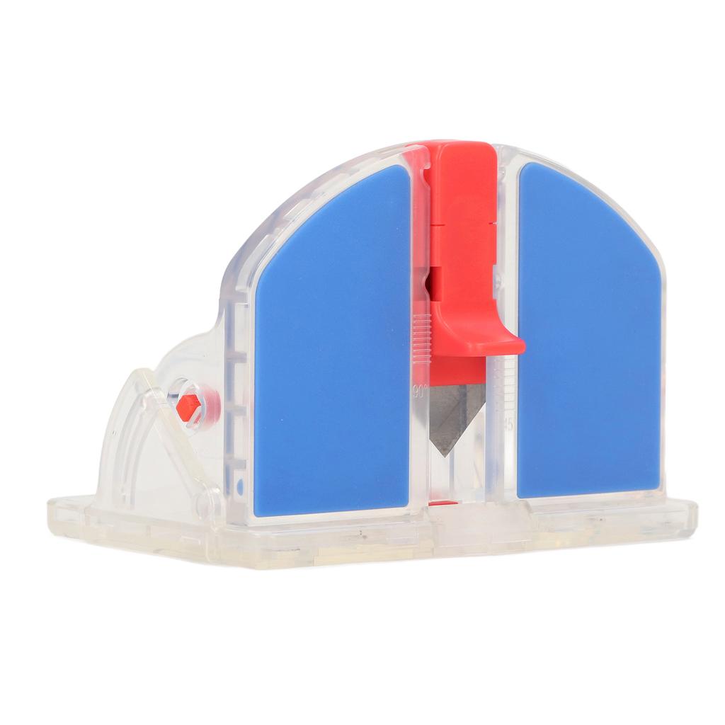 Регулируемый резак для бумаги с двухсторонним лезвием, скос лезвия 45°, прямой резак 90°, пластиковый портативный