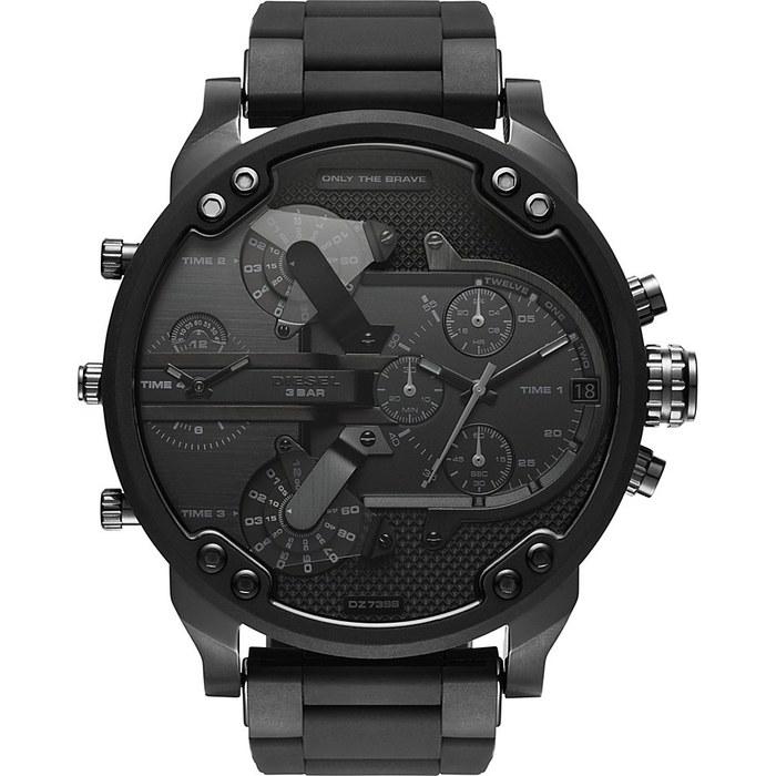 Diesel DIESEL DZ7396 Mr.Daddy 4TIME Хронограф Мужские Часы Черный Силикон.