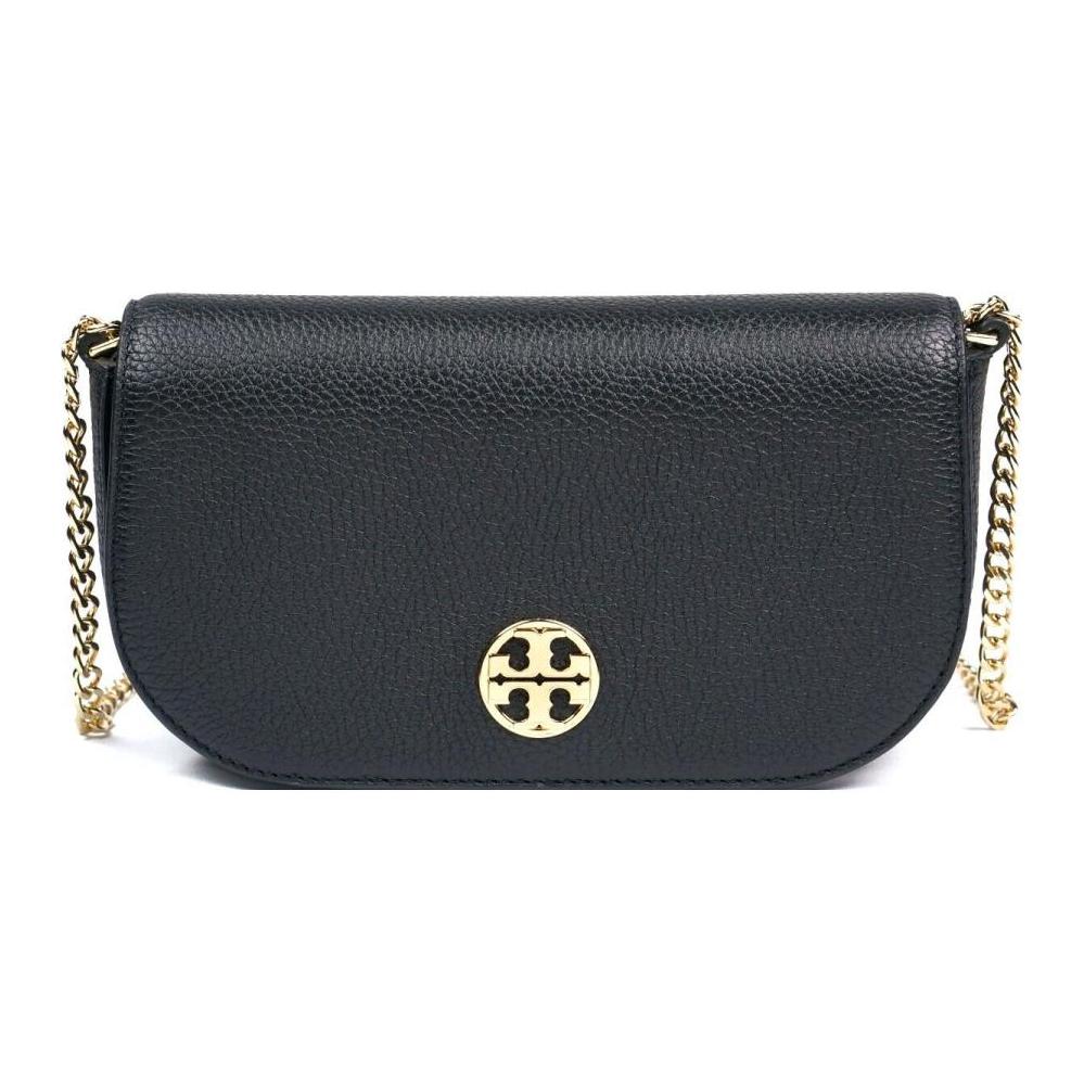 Tory Burch Chelsea Magnetic Snap Closure Flap Leather Shoulder Crossbody Bag Small Women bags Black 153566-001