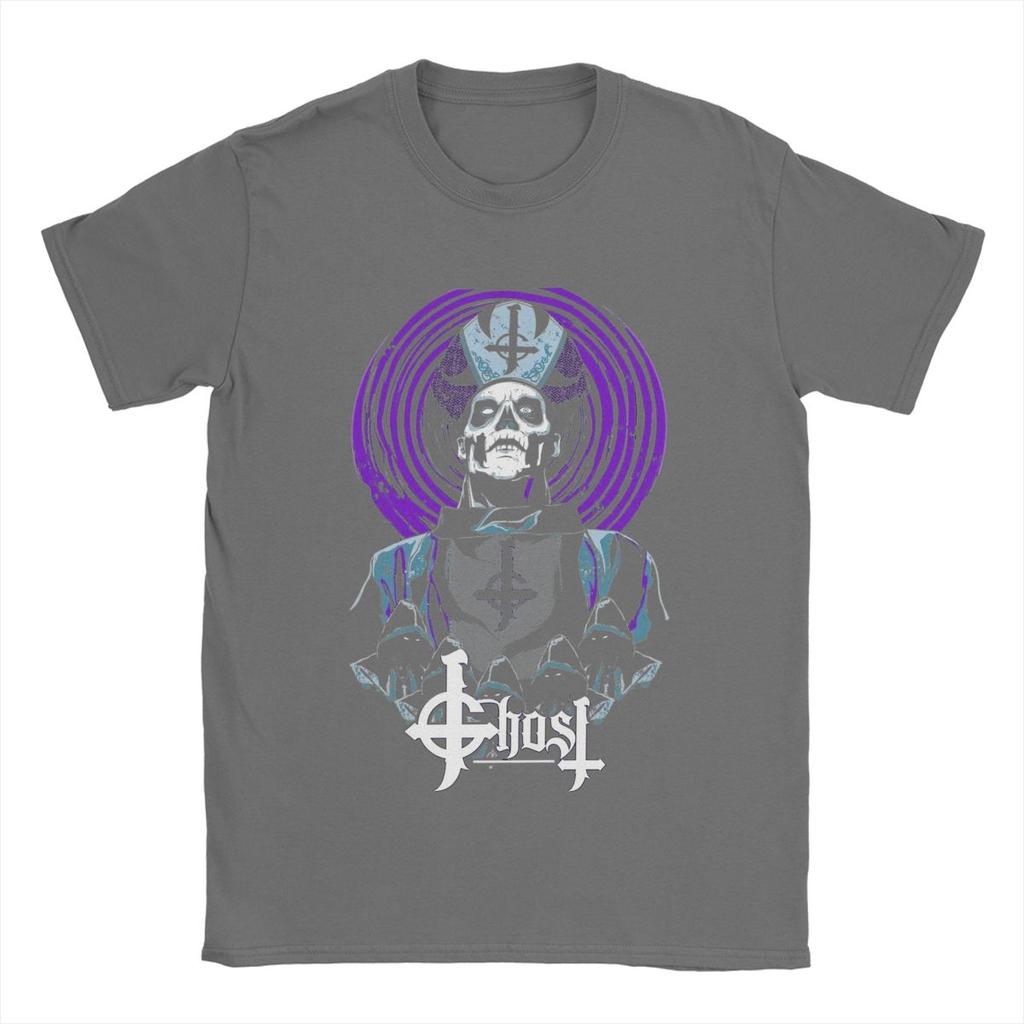 Смешной Ghost B.C.. Футболки с логотипом группы для мужчин, хлопковые футболки с круглым вырезом, футболки с коротким рукавом, подарочная одежда
