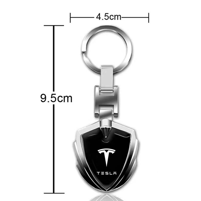 3D Metal Key Rings Car Logo Emblems Keychain Car Styling Accessories For Tesla Model Y Model S Model 3 Model X Space X