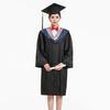 Bachelor Uniform Matte Graduation Gown Cap Tassel Set V-Neck Long Sleeve Robe Graduation Cap And Gown Set Graduation Ceremonies Photo Props