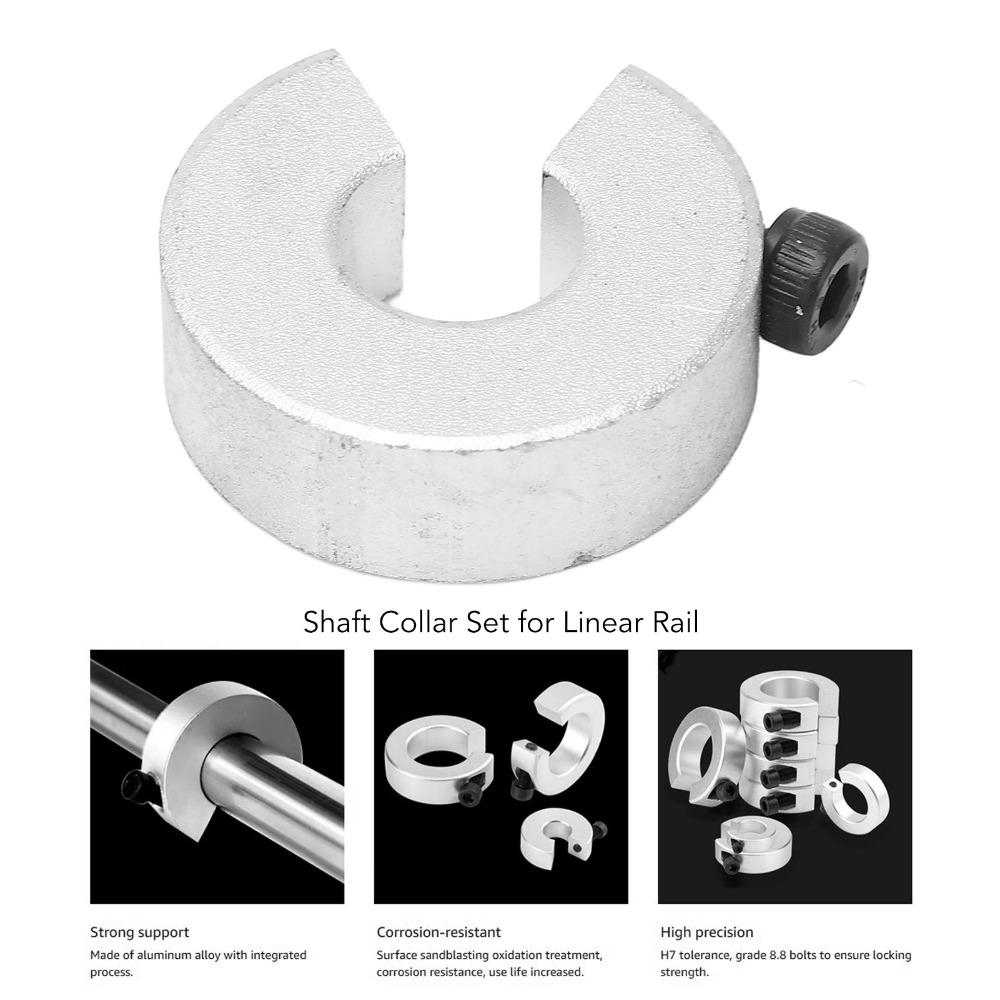 4Pcs SBR12 Shaft Locking Collar SBR16 Shaft Collar Set CNC and Linear Motion Systems