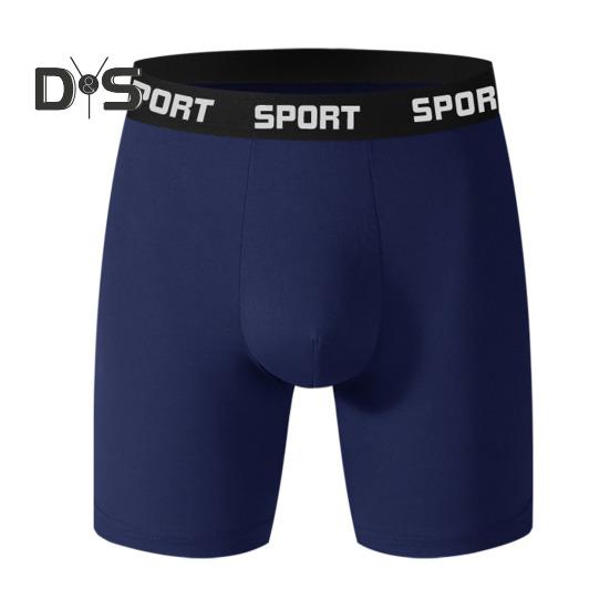 Мужские трусы-боксеры облегающего кроя с принтом в виде букв и цветными вставками, эластичные трусы средней талии с плавными линиями и U-образной формой