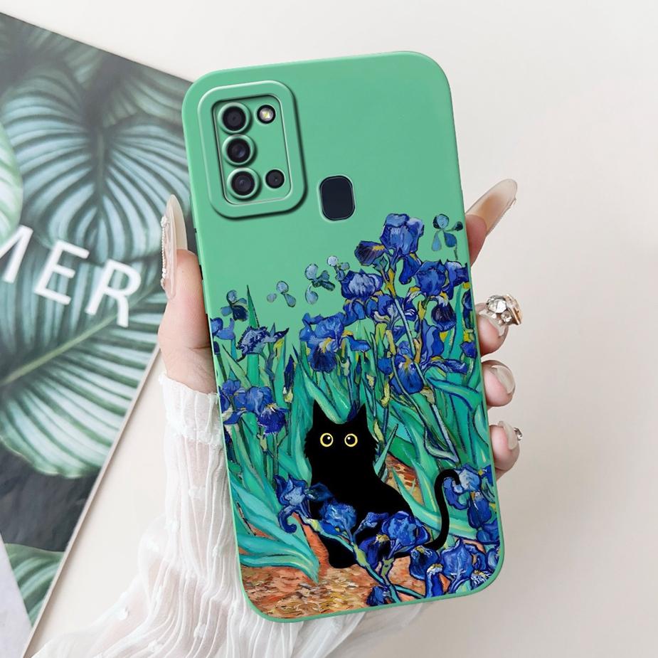 Чехол для Samsung Galaxy A21s SM-A217F Новый модный чехол с рисунком в виде мультфильма Ударопрочный чехол для телефона Samsung A21s A 21 s Мягкий чехол