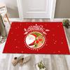 Christmas Floor Mat Festive Atmosphere Feeling Absorbent Non-slip Foot Mat Household Door Floor Mat
