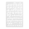 English Alphabet Number Template DIY Scrapbook Drawing Stencil Measuring Ruler
