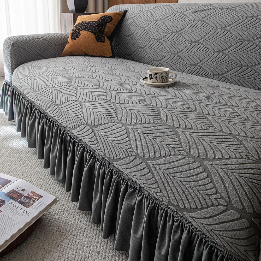 Skirt Edge Sofa Cover All inclusive All-purpose Cover New Autumn and Winter Style All Season Universal Anti Cat Scratch Elastic Protective Cover