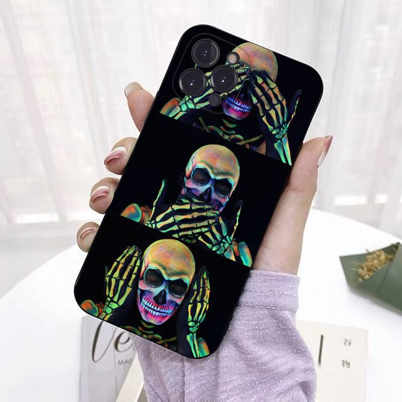 Чехол для телефона Horror Skull, чехол для iPhone, Xiaomi, Mi, Samsung, Galaxy, Redmi Note, AS 11, 12, 13, 14, 15, 22, 23, 24, 5G Pro Plus, Max, Fe Ultra