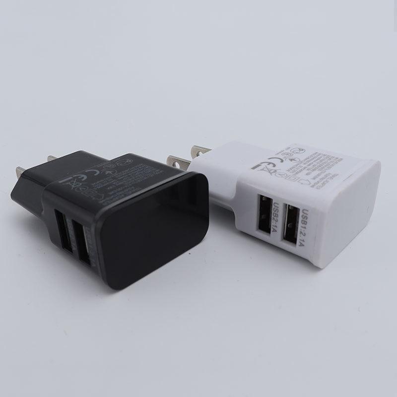 Вилка ЕС 5 В Двойной USB Универсальные Зарядные устройства для мобильных телефонов Дорожный адаптер питания Вилка для Для iPhone Samsung Xiaomi