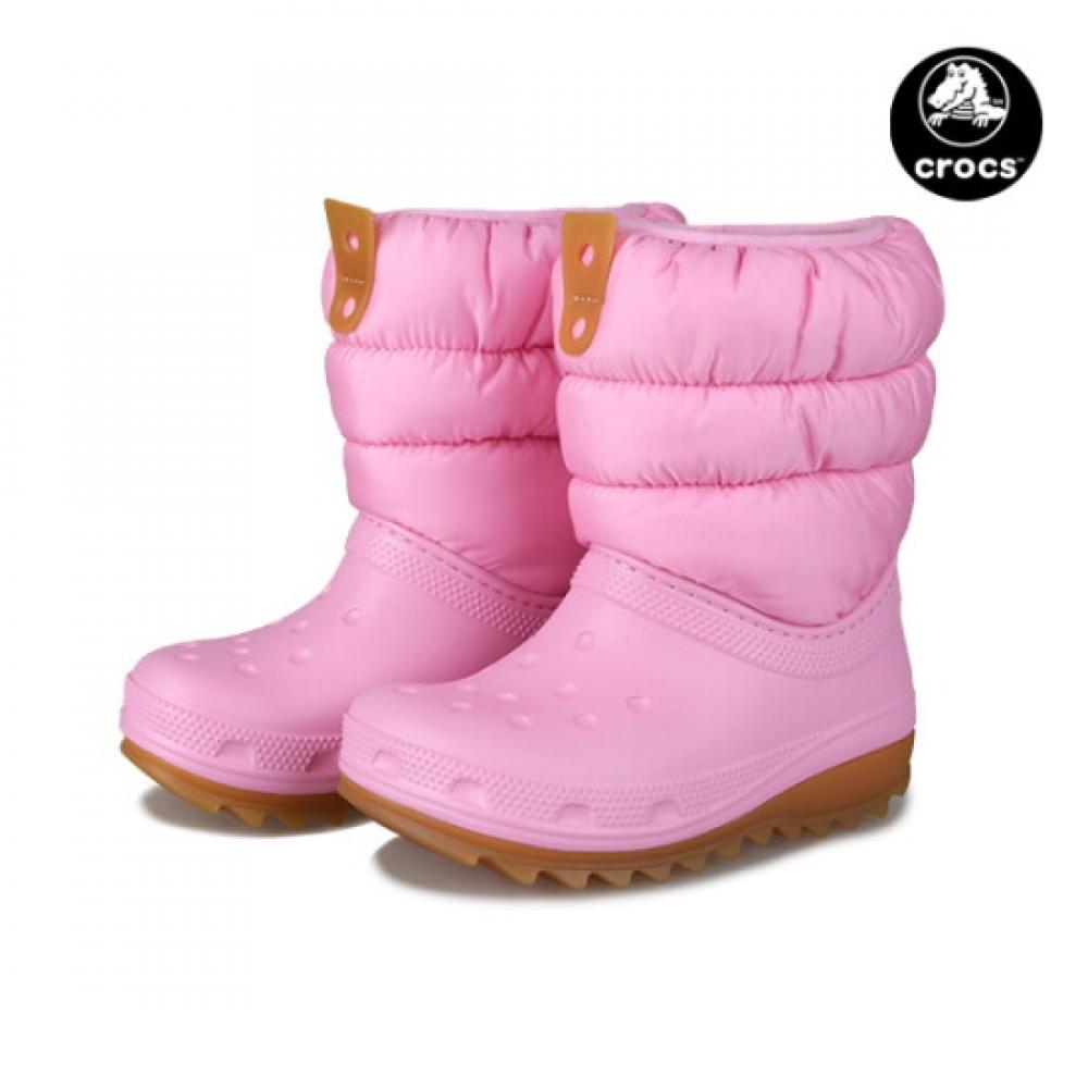 Детские зимние утепленные ботинки Crocs Kids Classic Neo Puff Junior 207684 6xq