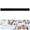 Aluminum Ruler with Clear Scale Metric Measurement Ruler Easy To Carry for Machinists Students & Precise Drafting Tasks