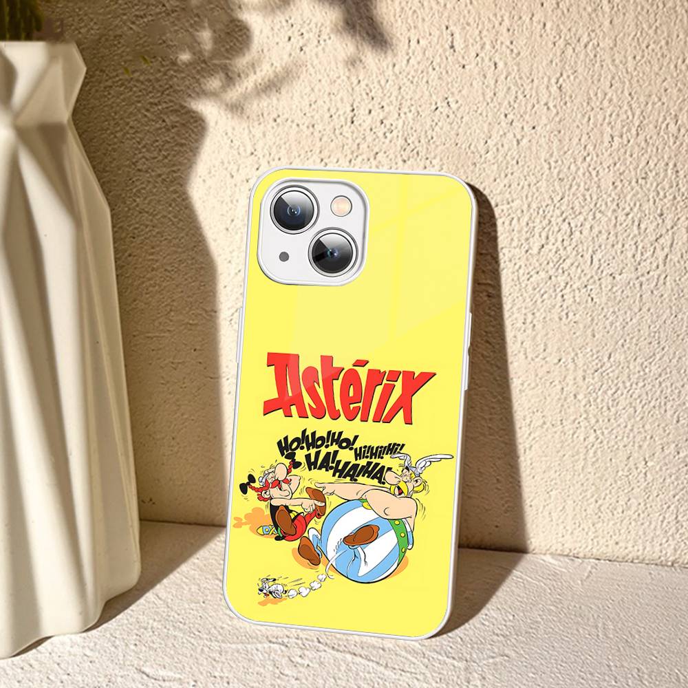 A-Asterix Et O-Obelix M-Manga Tempered Glass For Iphone 14 13 12 11 Pro Mini XS MAX 14Plus X XS XR Cover
