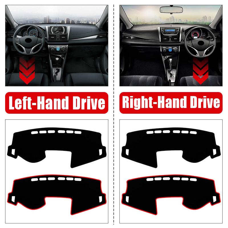 Чехол на приборную панель автомобиля, избегайте света, козырек от солнца, коврик, анти-УФ-ковры, нескользящие коврики для Toyota Vios 2014 2015 2016 2017