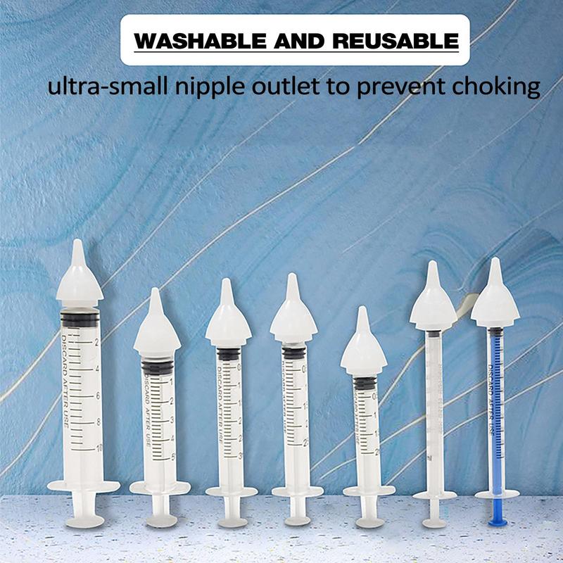 Universal Pet Feeding Nipple Silicone Pet Pacifier White Small Pet Feeding Milk Nipple Silicone Feeding Pacifier for Small Anima