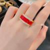 BELLA BOX Французское антикварное сокровище инкрустация сверлильная глазурь позолоченное кольцо подходит для женщин повседневные вечерние модные украшения