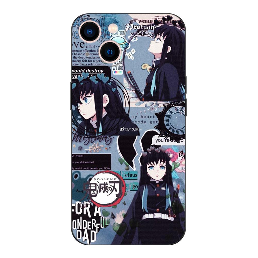 Черный чехол из ТПУ для Samsung Galaxy S22 S20 S21 FE PLUS ultra+S10 E lite задняя крышка Tokitou Muichirou