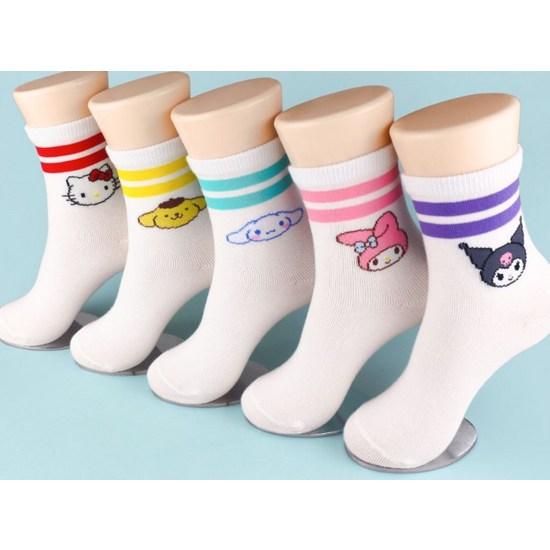 Sanrio Children's Medium Socks Set of 5 SAN-14, a Popular Character In Korea