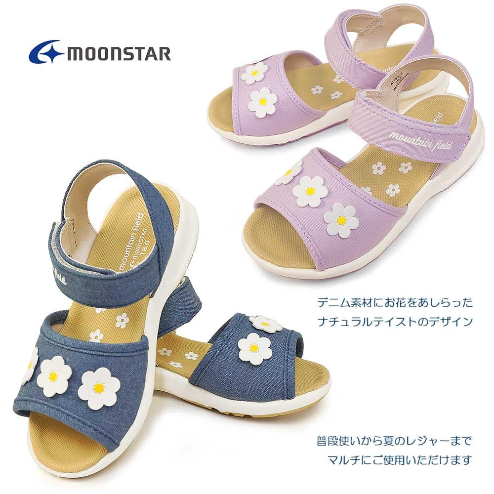 Moonstar MF S016C Джинсовые сандалии для девочек 2E, 19,0 см,