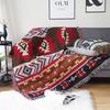 Kilim Sofa Throw, Geometric Line Blanket, Sofa Blanket, Multi-purpose, Bedroom
