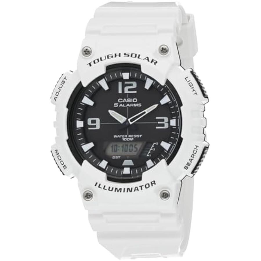 Casio Полимерный корпус Силиконовый ремешок Мужские кварцевые часы AQ-S810WC-7A
