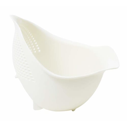 Marna Bird Drainer, Medium (White/1100ml), Combines Colander and Bowl (For Washing Food and Vegetables/Draining) K698W